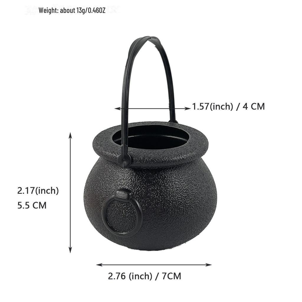 Halloween Pumpkin & Ghost Buckets: Witch, Purple Pumpkin, Skull Decorations