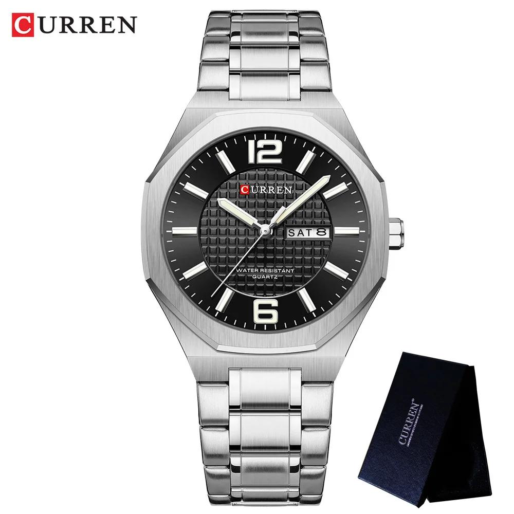 CURREN Men Watch Top Brand Luxury Sport Fashion Waterproof Male Clock Stainless Steel Military Original Quartz Wristwatch 8476
