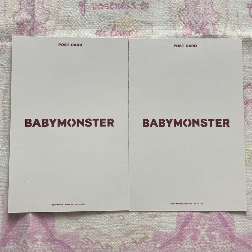 [USED] 5/12/11 2 B Prize BABYMONSTER Luca Fan Meeting Postcards