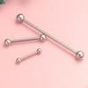 1/10pcs F136 Implant Grade Titanium Internal Thread Barbell Straight Piercing 14G 16G Bar Tongue Nail Lip Industrial Anodized