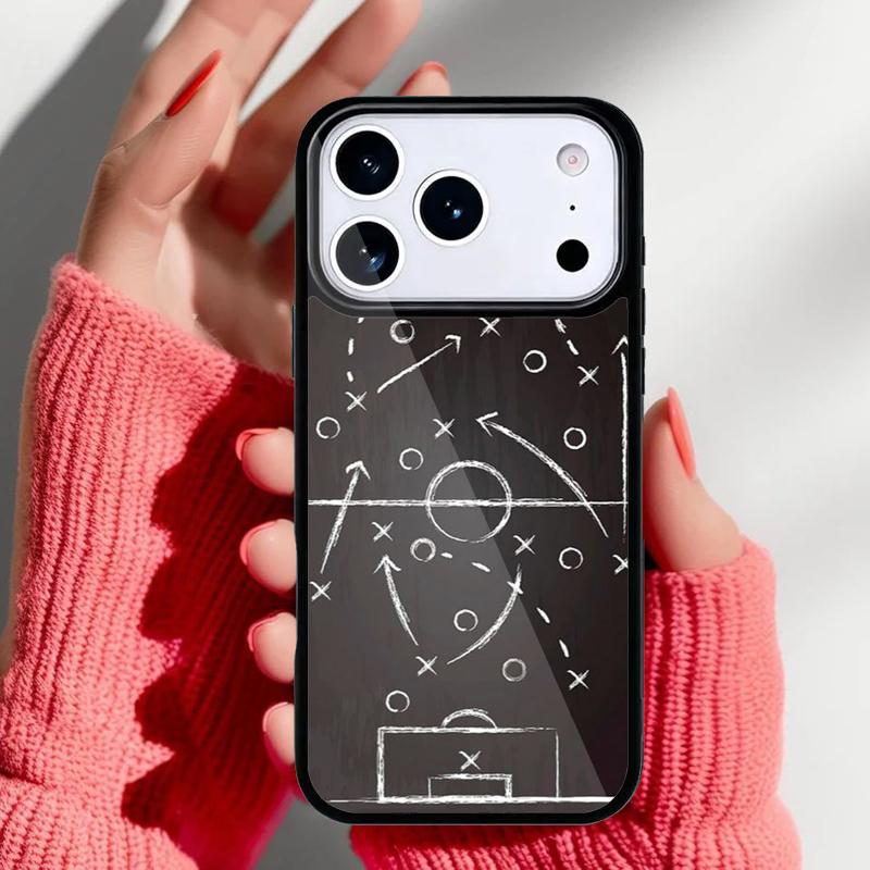 Football Soccer Tactics Time Phone Case for iPhone 17 16 15 14 13 Pro Max Back Cover for 12 11 Pro Coque