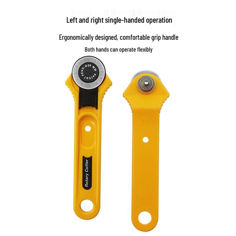 28mm Rotary Fabric Cutter with 45mm Blade for Patchwork Tasks
