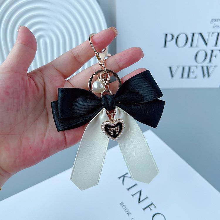 For Keychain Fashionable Women Butterfly Bow Tie Design Car Key Chain Pendant