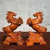 Wood Horse Statues Positive Energy Good Luck Showpiece Collectible Figurines Animal Sculptures for Home Office Decors