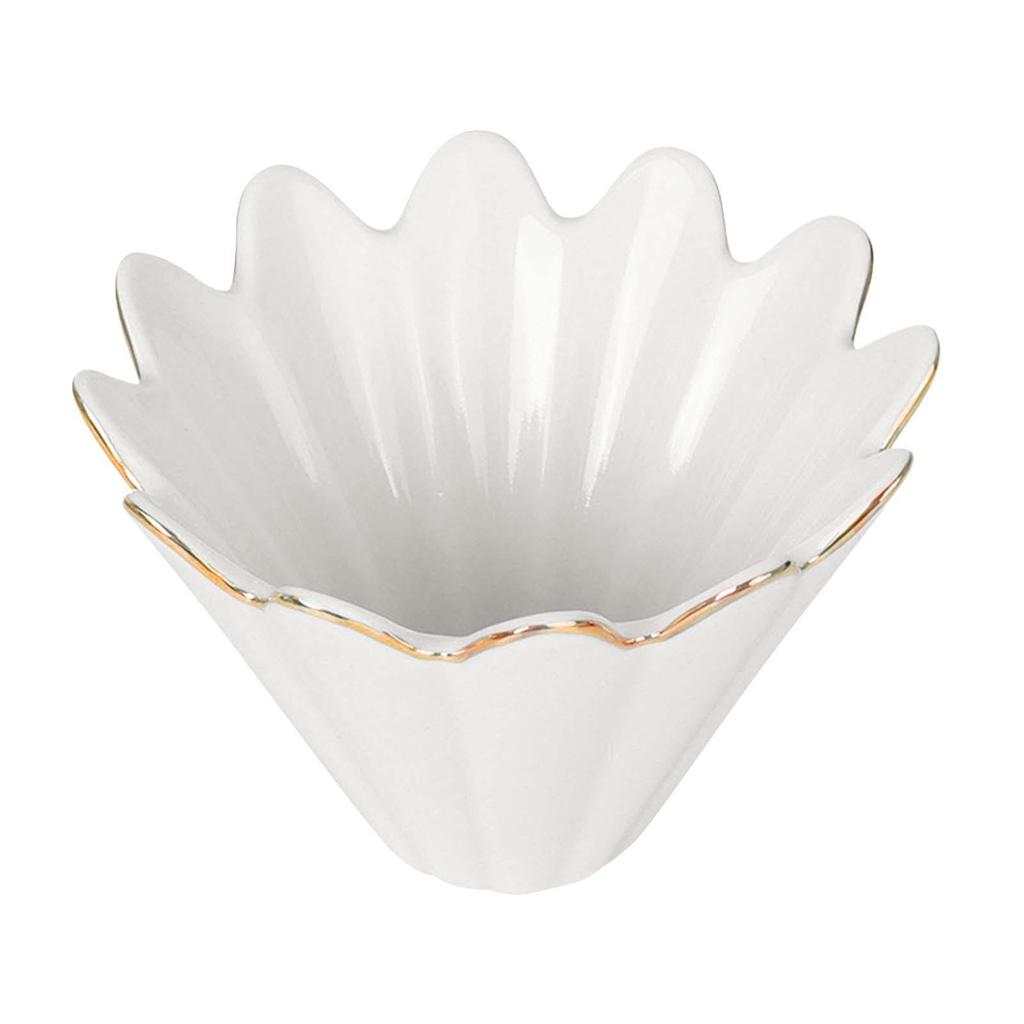 Cone Brewer Reusable Paperless Coffee Filter Cup for office Household white 102mmx80mm