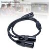 3 Pin XLR Male to Male XLR Cable Y Cable Balanced Microphone Cord Sound Adapter XLR Y Splitter