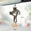 Cross for Car Mirror Hanging Christian with Bible Verse - I Am with You Always - Cross for Rear View Mirror - Christian Car Accessories Ornament -