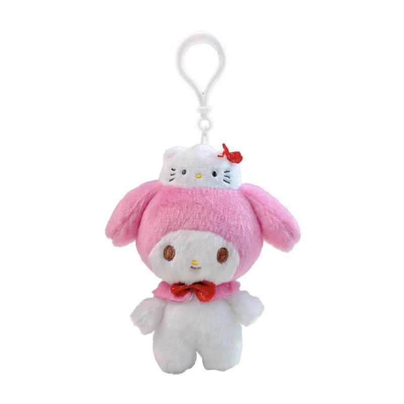 Cute 50th Anniversary Hello Kitty Kuroomi Plush Keychain Gift 10cm