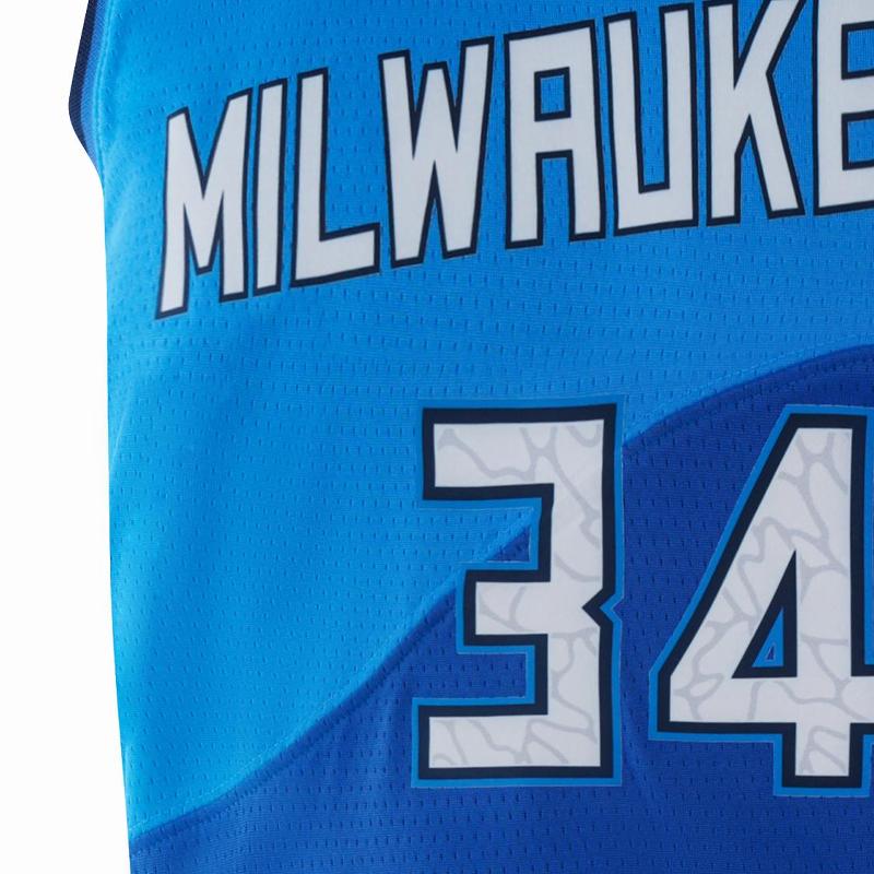 Nike T-Shirt Milwaukee Bucks City Edition Antetokounmpo Basketball Jersey Kids tops OSKDSU21JS10501MIL