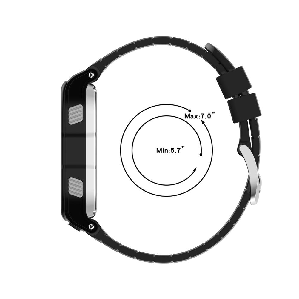 Silicone Watch Bands Replacement Bands Soft Comfortable with Steel Buckle Watch Strap Compatible for Garmin Forerunner 920XT