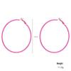 Kenjie Iridescent Electroplated Classic Hoop Earrings for Women - Colorful Punk Retro Style.