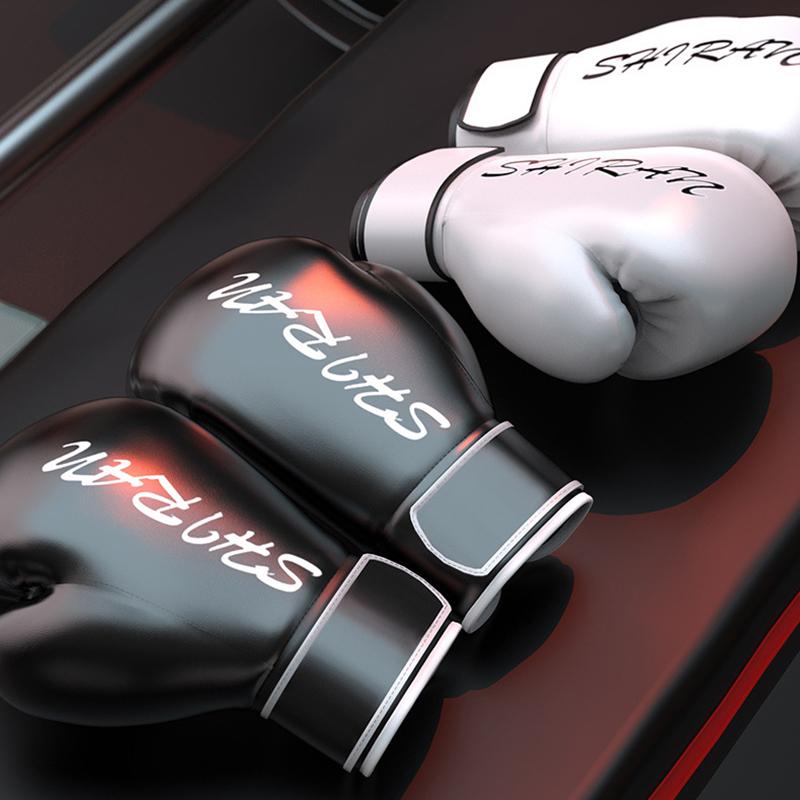 Boxing Gloves Full Finger Training Adult Children Sparring Gloves Fighting Free Men And Women