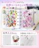 GOKEI Sticker Shrink M5 Mini Binder 2 Zippered 2 Clear PP Card Sticker Sticker Card Collage Pink Book, Plastic, Transparent, Size, [20 Refills,