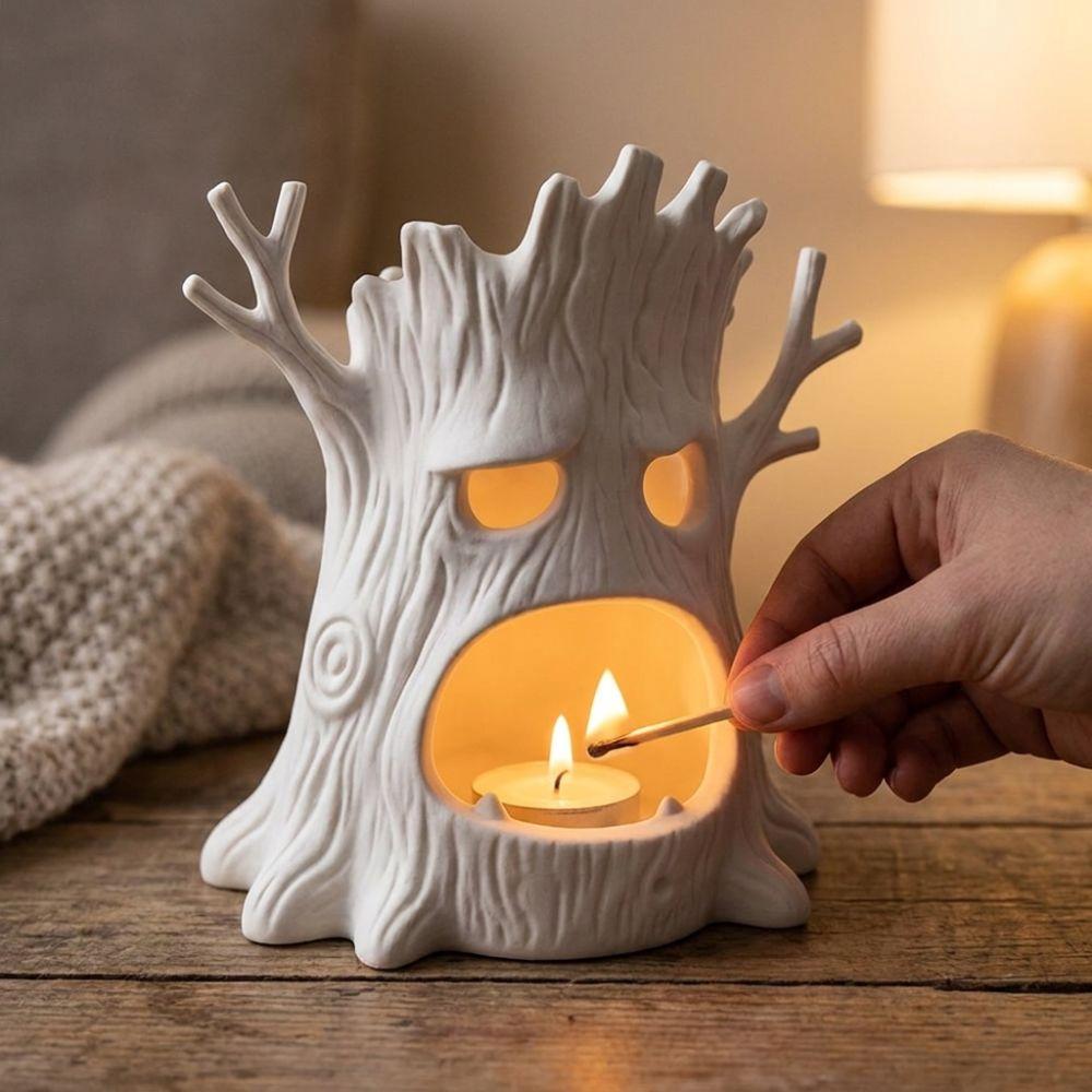 Gothic Style Halloween Tree Spirit Candle Stand Spook Forest Tree Candlestick Halloween Party Gift