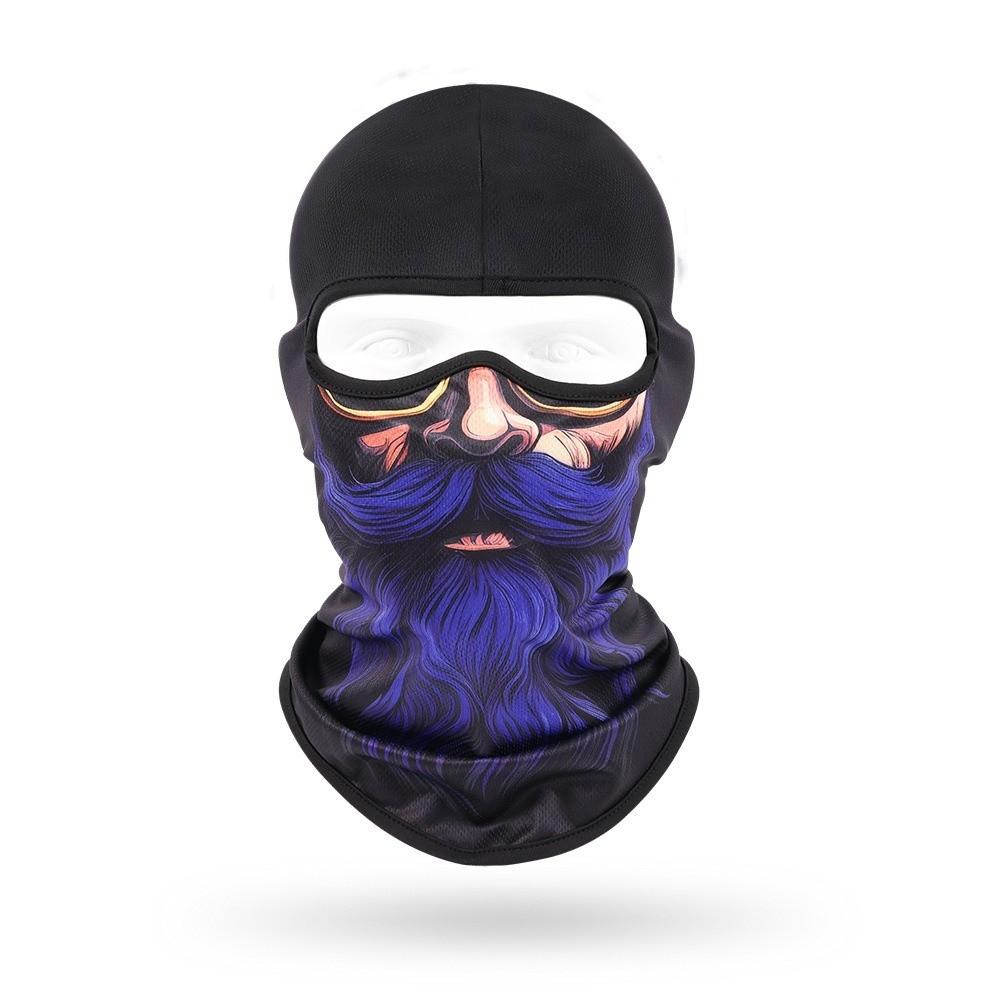 Beard Pattern Full Face Scarf Breathable Head Cover Cap Hood Caps Cycling Mask Outdoor
