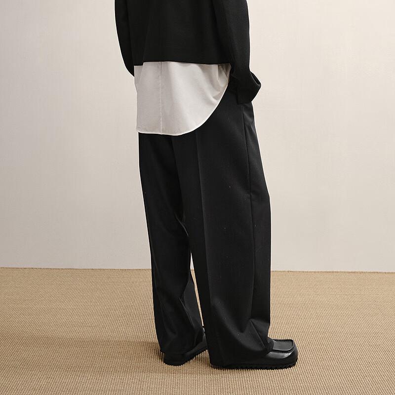 LESS 2025 Winter Collection Straight-Leg Wool Trousers