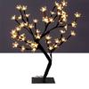 LED Cherry Blossom Tree Light 48 Warm White Lights Iron Base EU Plug Romantic Room Decor