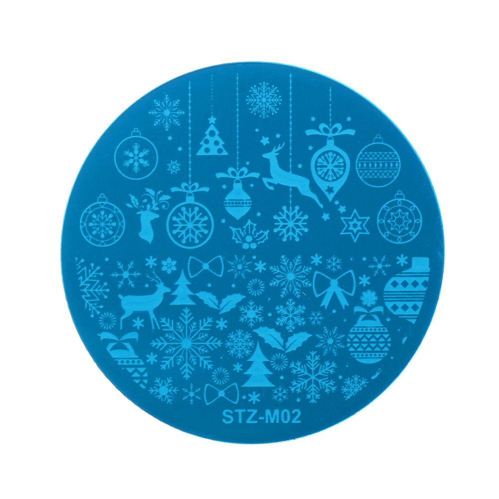 Tools Christmas Santa Claus Nail Stamping Plates Polish Templates Stencils Molds Nail Stamp