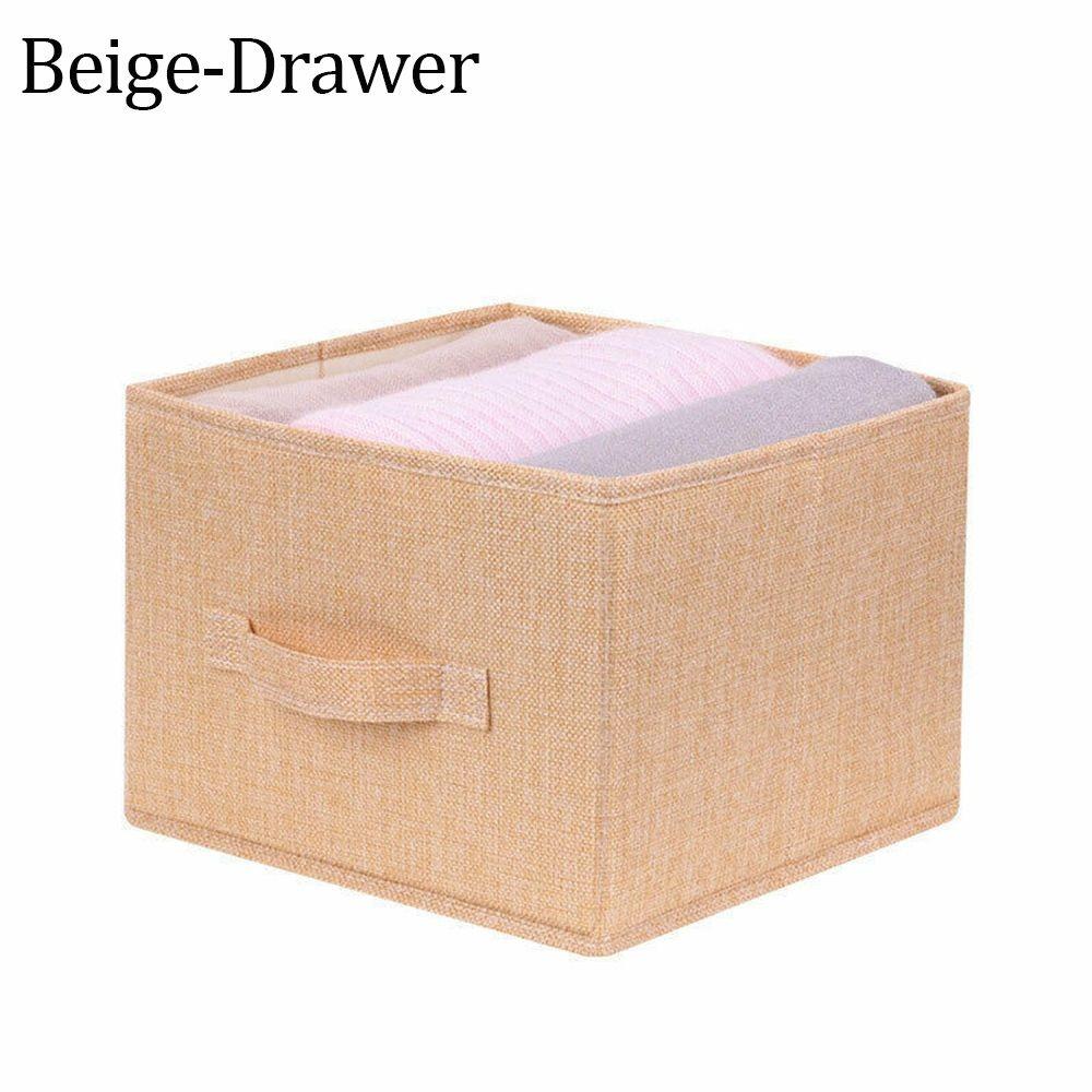 Space Saver Foldable Wardrobe Storage Bags Anti-dust Drawer Hanging Storage Pouch 3/4/5 Layers Cotton Clothes Organizer