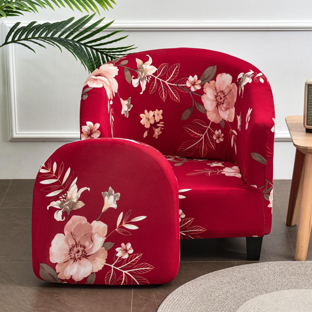 Semi-Circular Club Chair Protective Sofa Cover