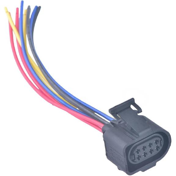 8 Pin Automotive Connector 3A0973714 Throttle Body Position Transducer Socket 3A0 973 714(Female With wires) 1 set