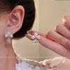 Korean Sweet Temperament Pearl Flower Earrings Women's Light Luxury Niche Design Stud Earrings Exquisite Earrings