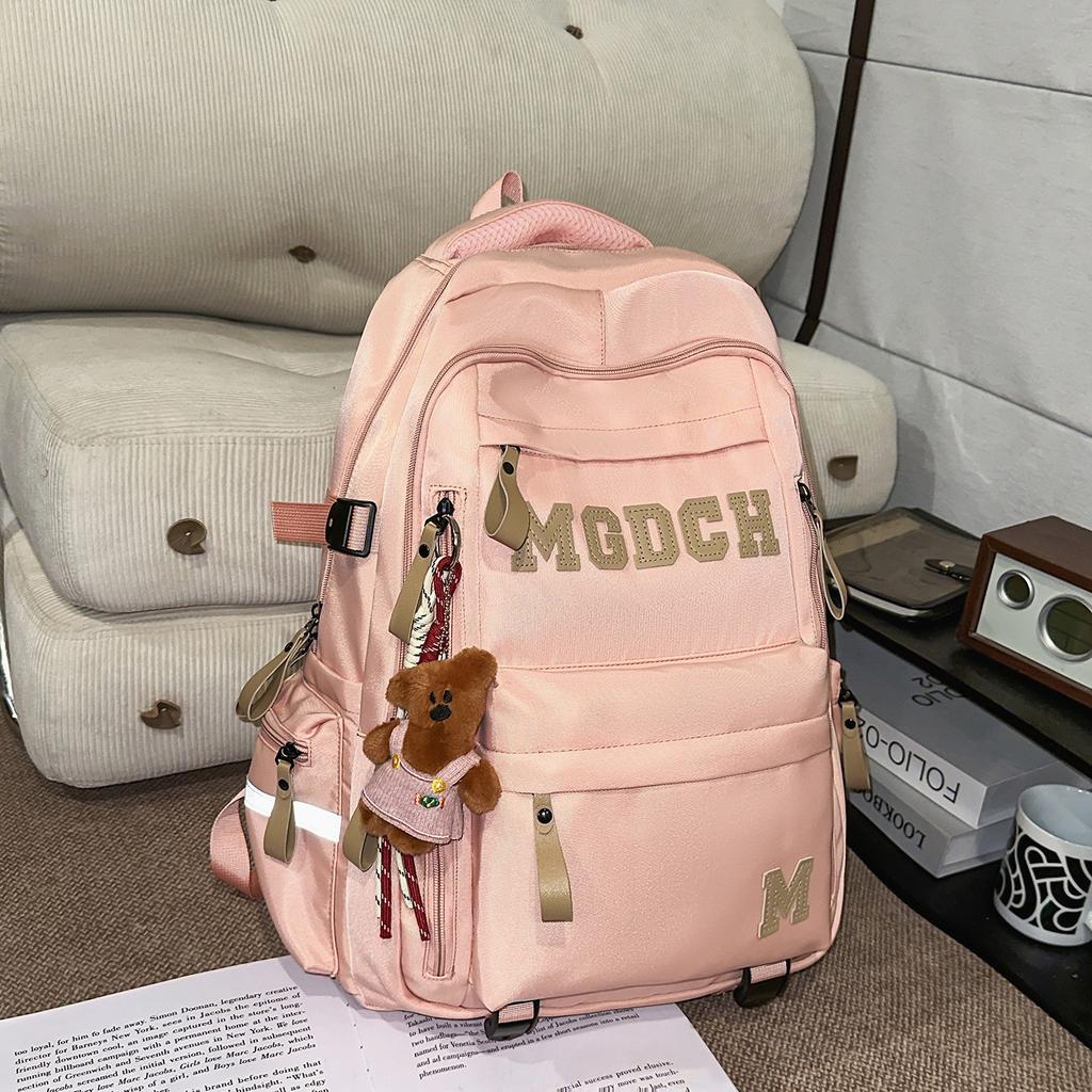 Schoolbag Super Cool Letter High Quality Couple Backpack New Large Capacity Air Cushion Middle and High School Student Backpack