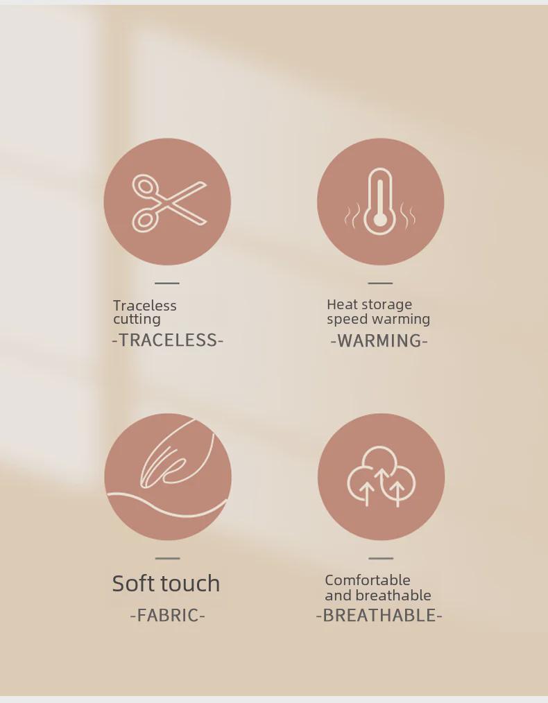 Damen Langarm Thermo-Oberteil aus deutschem Samt: Slim Fit, Rundhalsausschnitt, Einfarbig, Übergröße, Herbst/Winter Wärme.