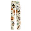 Damen Halloween Print Kordelzug Hose Lässige Lounge Hose Elastischer Bund Entspannte Passform Vollständige Länge Hose für den Alltag