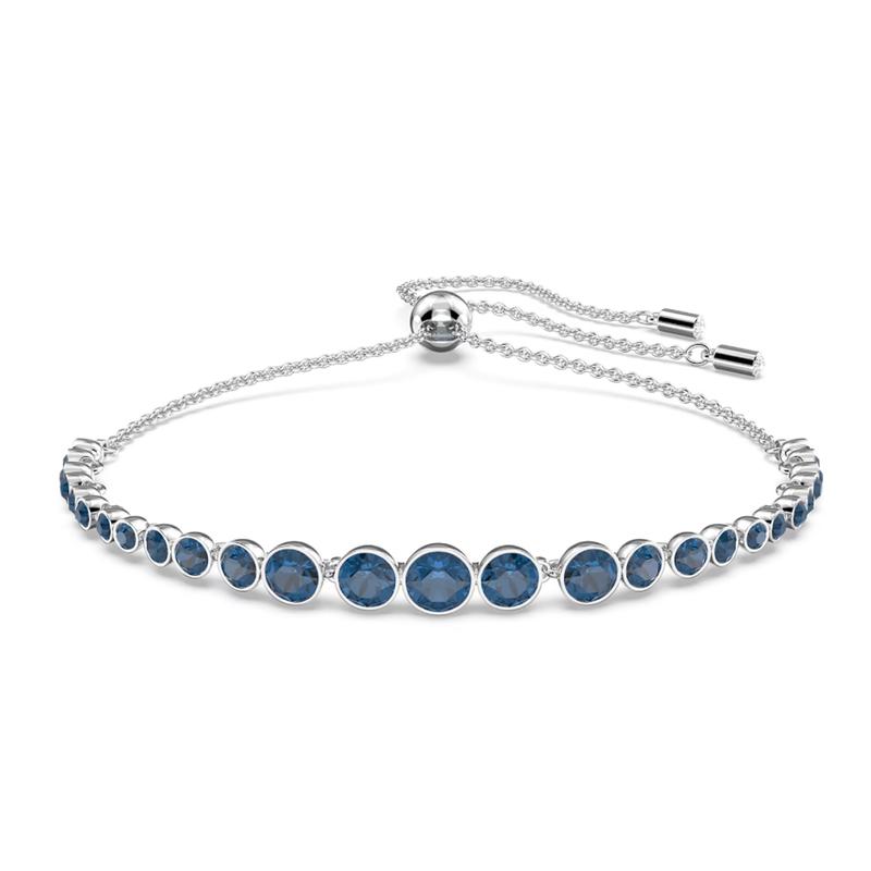 Swarovski Imber Emily Mixed Round Cut Rhinestone Bracelet Women s 5663394 синий