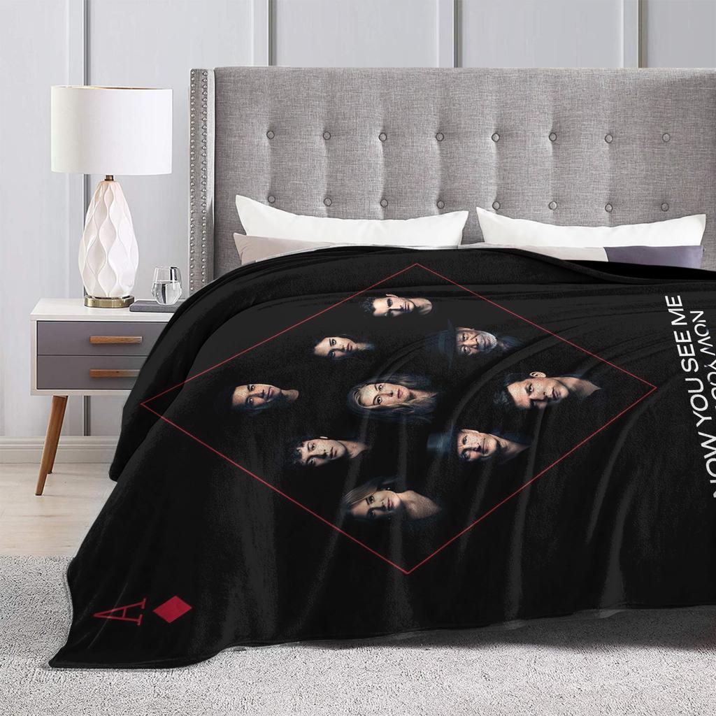 Now You See Me 3 Movie  Blanket  Warm Soft Pattern Plush Throw Blanket For Bedroom Camping Flannel Bedspread Bed Cover