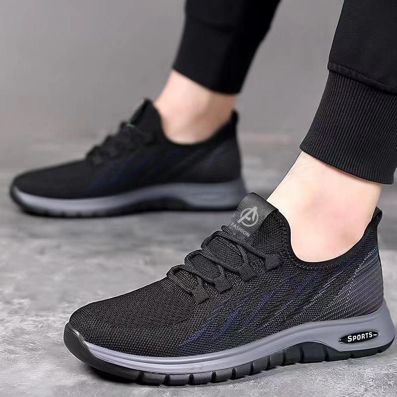 Summer 2024 new men's shoes breathable non-slip shoes single shoes Hebei middle-aged and elderly walking shoes outdoor casual shoes