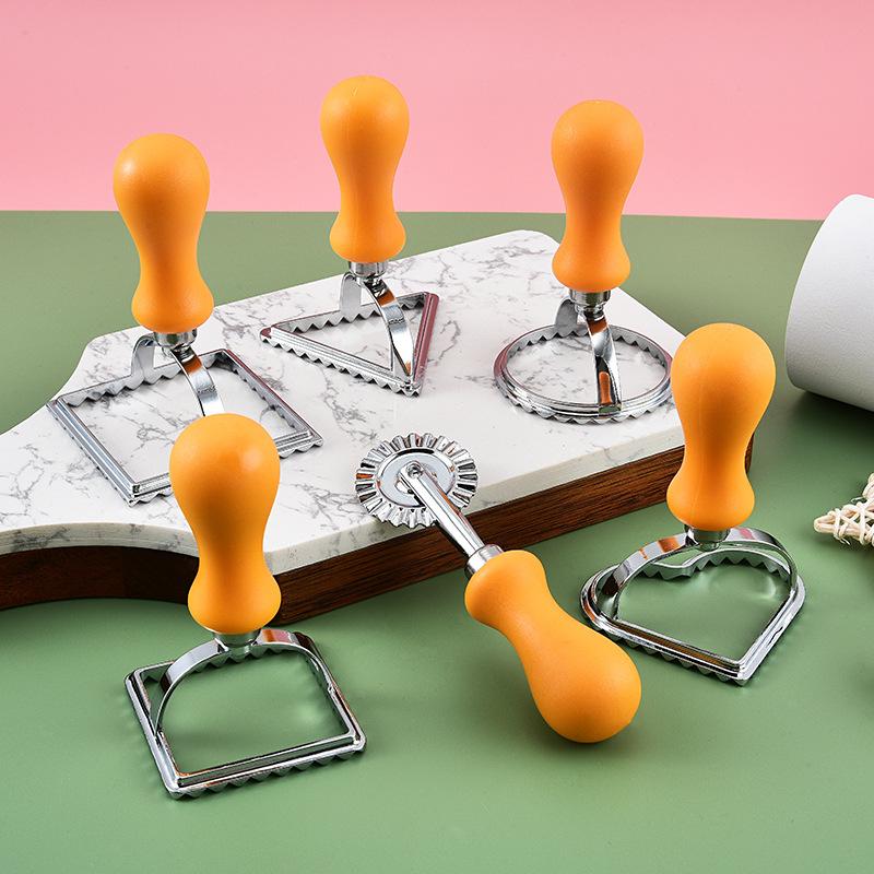 Ravioli Cutter Pastry Press Mold Dumpling Lace Embossing Device Cookie Maker Mold Ravioli Stamp Pizza Cutter Kitchen Baking Tool