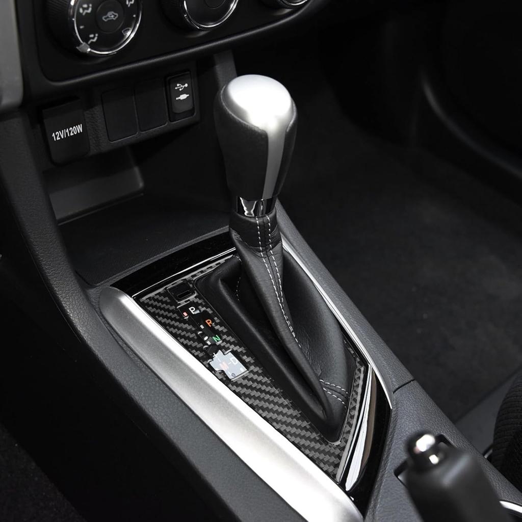 Center Console Car Gear Shift Panel Cover Carbon Fiber Sticker Car Interior Trim Compatible with Toyota Corolla 2014 2015 2016 2017 2018 Accessories