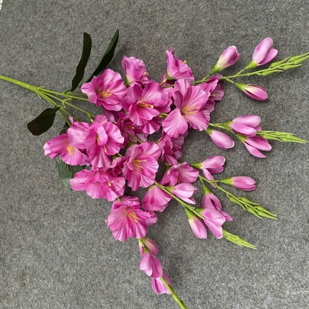 62cm Artificial Gladiolus Flowers DIY Fake Flowers Artificial Hyacinth Violet Flower  Home Decor