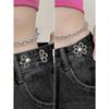 2pairs Six-Petal Buckle, Detachable, Invisible Waist Band, Flower Waist Tightener Buckle Pants Pins Collar Buttons Brooch Pins For Women Fashion