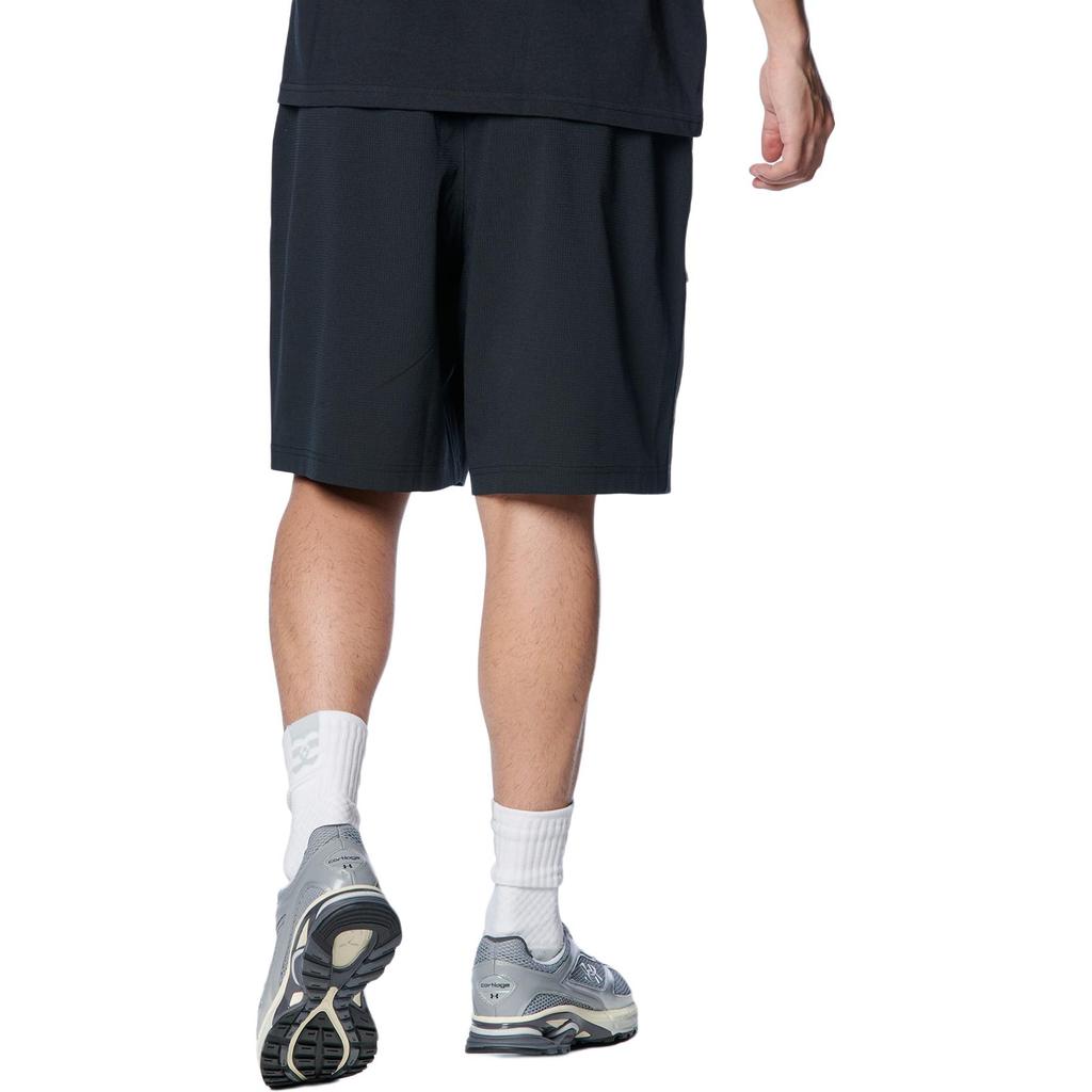 Under Armour Solid Color Loose Fit Drawstring Casual Shorts Men Shorts Black 1385514-001