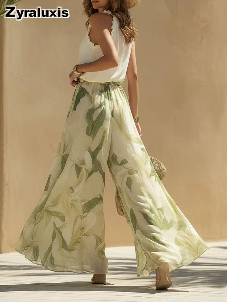 Spring New Style V-Neck Slim Fit Ruffled Hem Dress for Women
