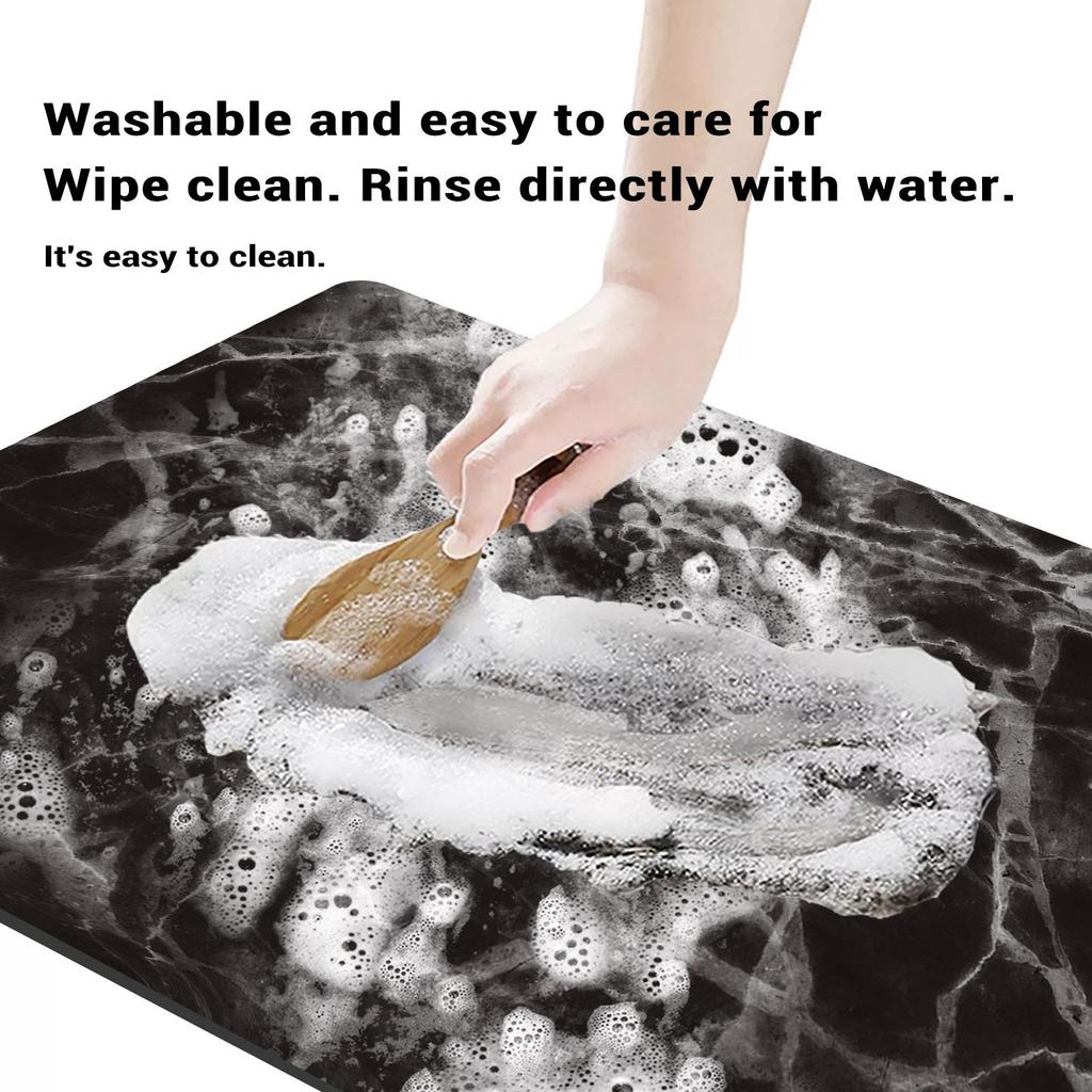 Kitchen Mat Absorbent Coffee Mat Dish Drying Mats Quick Dry Drain Pad Tableware Non-slip Draining Placemat Kitchen Faucet Rug