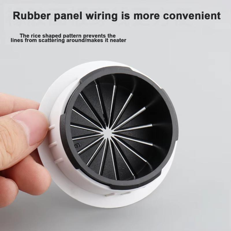 Desk Cable Grommets Eco-friendly Material Durable Multiple Styles Easy Install for Home Office Desk