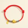 2026 Anul Zodiacal al Calului Brățară Roșie: Sfoară împletită handmade Ben Ming Nian pentru noroc