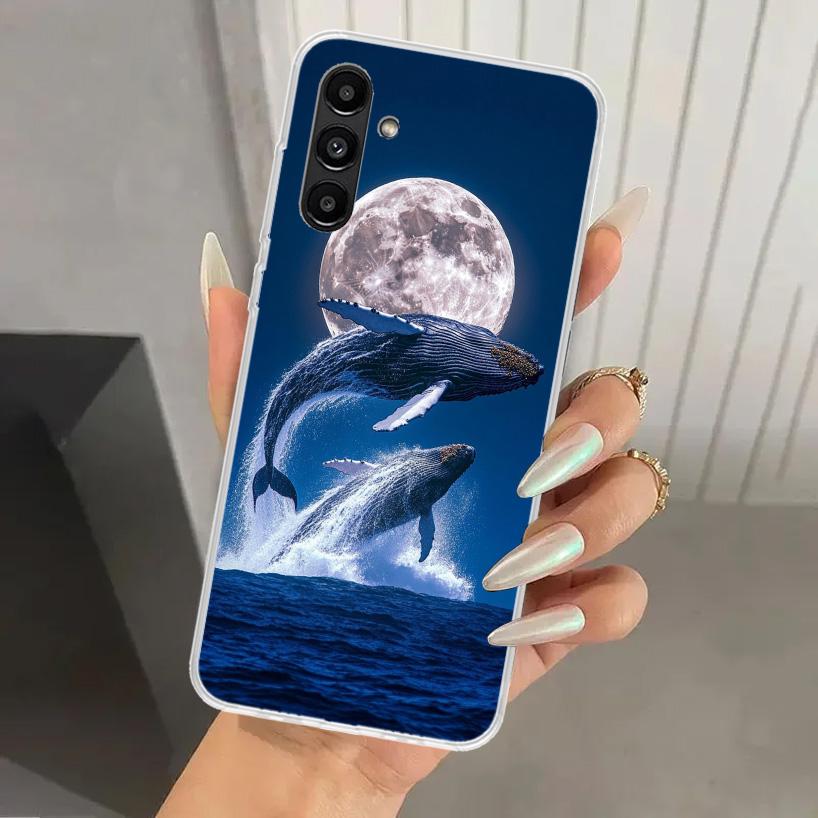 Humpback Whale Sea Giant Phone Case for Samsung Galaxy A17 A16 A37 A26 A36 A57 A56 A15 A25 A35 A55 A14 A24 A34 A54 A13 A23 A33 A