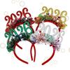 Colorful 2026 New Year Headbands Number Glitter Headwear Star Strip Headband  Christmas Party