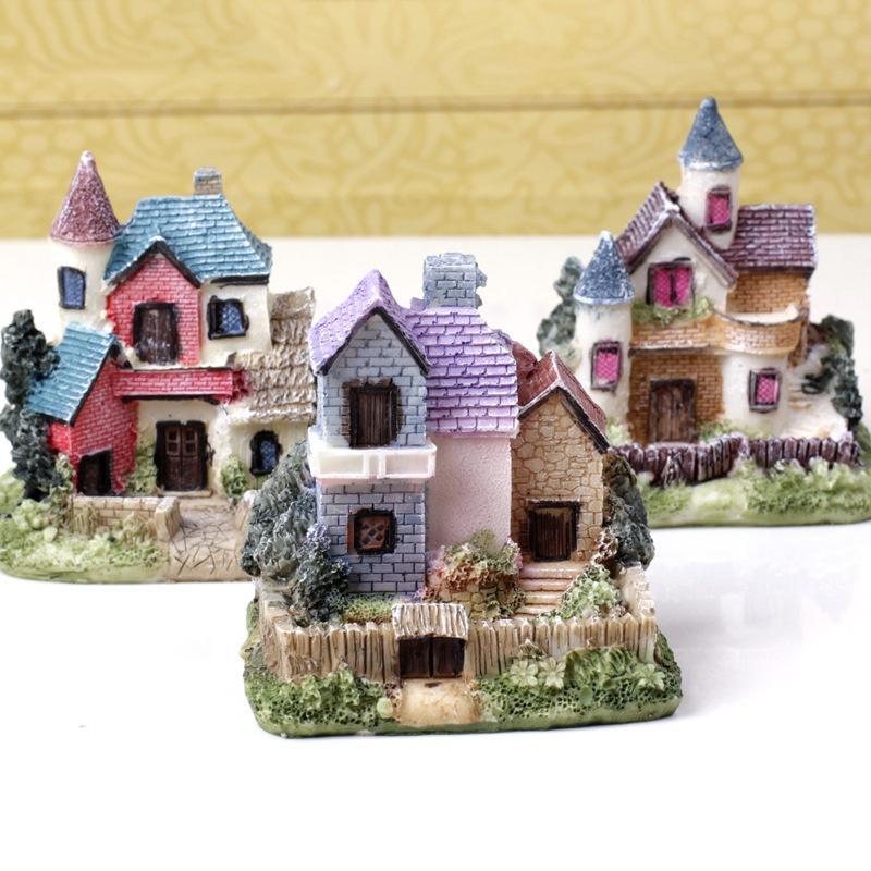 Mini House Miniature House Fairy Garden Micro Landscape Home Decoration Random