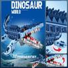 805 Teile Jurassic Blue Mosasaurus Dinosaurier Baustein Set, DIY Pädagogisches Montage Ziegel Spielzeug, Dekorative Verzierung Geschenk