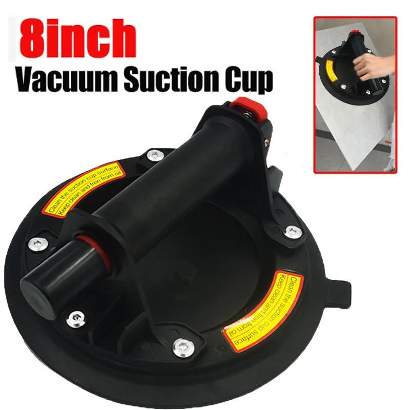 8 Inch Vacuum Suction Cup 220Kg Carrying Capacity Heavy Duty Glass Suction Cup Lifter for Tile Granite Glass Manual Lifting
