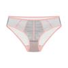 French Color Block Low-Waist Mesh Hip-Hugging Briefs for Women