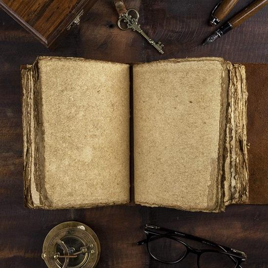 Leather Diary Writing Notebook Unique Handmade Embossed Travel Diary Deckle Edge Paper Diary