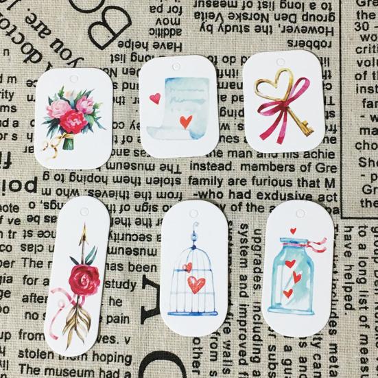 50 Pcs Gift Hanging Apply Decorations Labels Easy To Exquisite Workmanship Paper Hanging Tag Pendant
