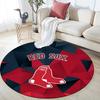Boston Red Sox2,Round Area Rug,Carpet Rug for Living Room Bedroom Sofa Playroom Decor,Non-slip Floor Mat
